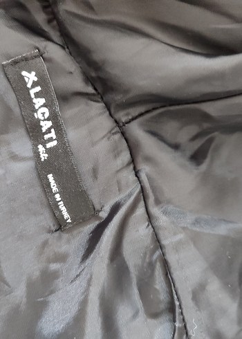 Siyah Deri Kapitone Kolsuz Midi Yelek - Görsel 4