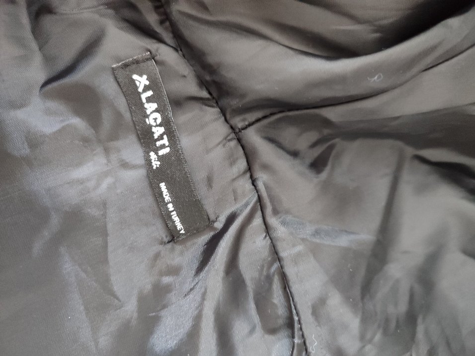 Siyah Deri Kapitone Kolsuz Midi Yelek - Görsel 4