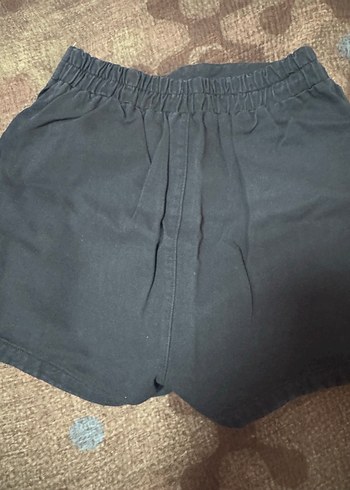 m Beden Siyah Kadın Mini Denim Şort