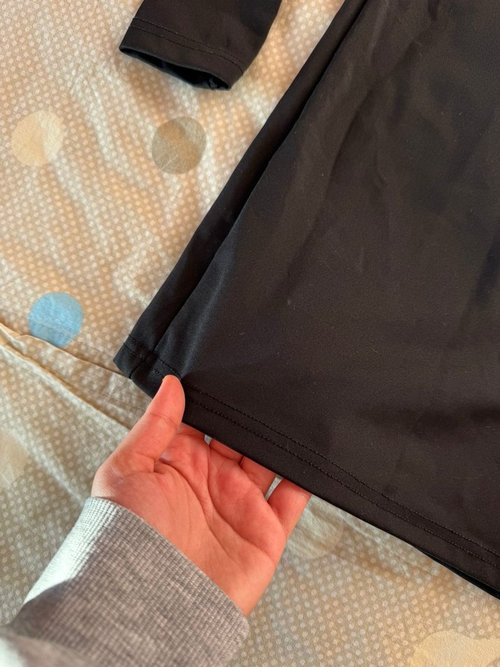 Siyah Straplez Uzun Kollu Kadın Elbise - Görsel 4