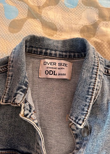 Düğmeli Kısa Kollu Denim Ceket - Görsel 5