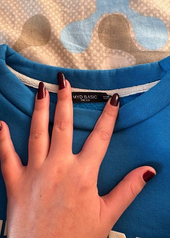 Mavi Baskılı uzun Kollu Sweatshirt - Görsel 3