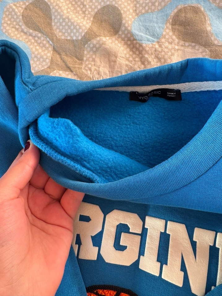 Mavi Baskılı uzun Kollu Sweatshirt - Görsel 5