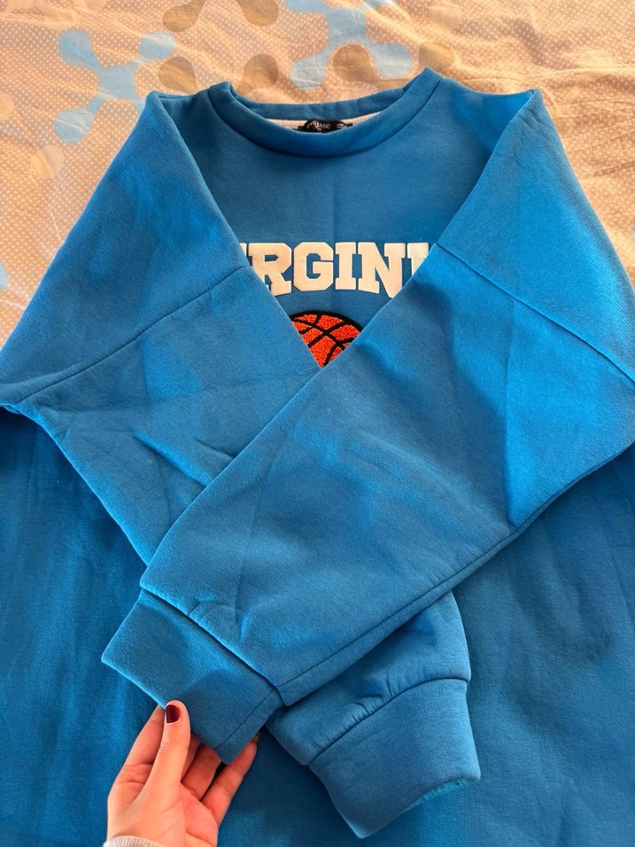 Mavi Baskılı uzun Kollu Sweatshirt - Görsel 2