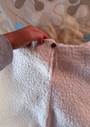 Beyaz Rahat Kesim Kadın Triko Kazak - Görsel 6