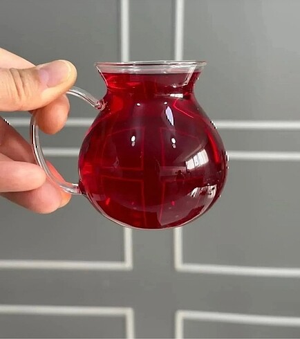 2 model mevcut Kulplu & Kulpsuz Keyfi Ala bardak - Görsel 2