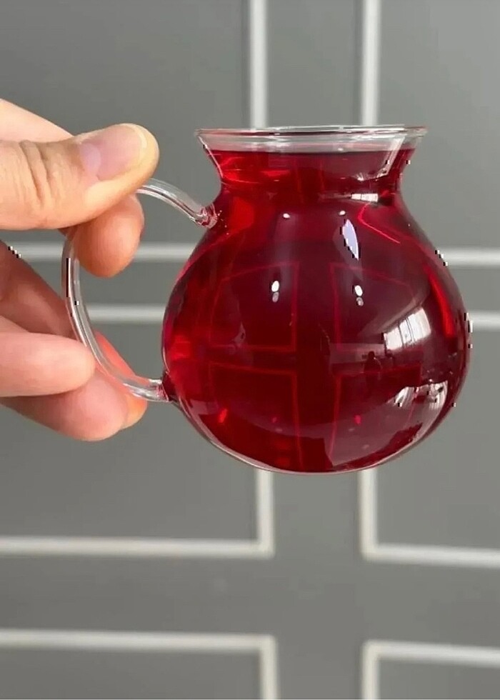 2 model mevcut Kulplu & Kulpsuz Keyfi Ala bardak - Görsel 2