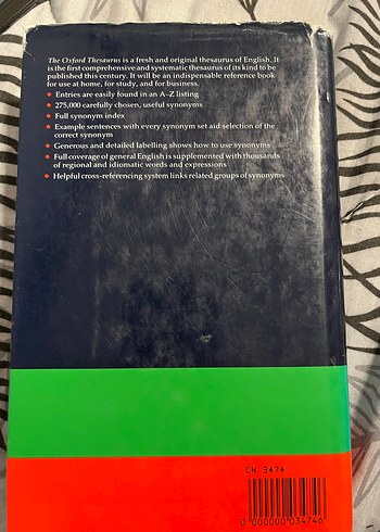 The Oxford Thesaurus 1990 - Eşanlamlılar Sözlüğü - Görsel 2