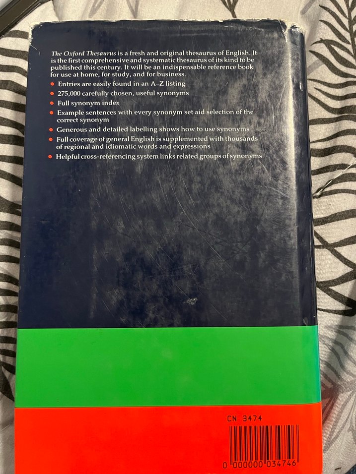 The Oxford Thesaurus 1990 - Eşanlamlılar Sözlüğü - Görsel 2
