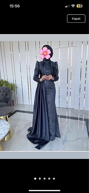 Lacivert abiye