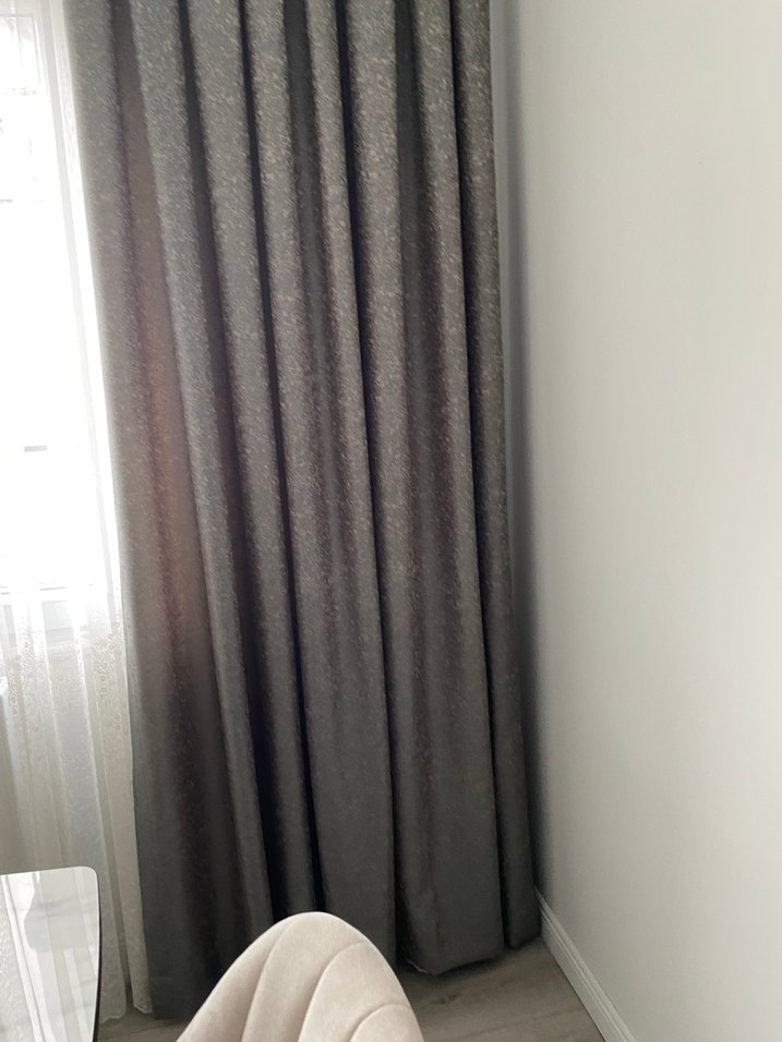 Modern Klasik Gri Düz Perde - Görsel 3