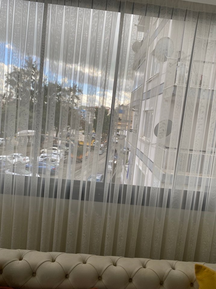 İşlemeli Beyaz Bohem Tül Perde - Görsel 5