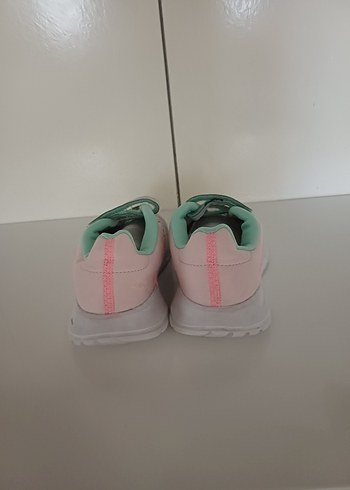 Kız Çocuk Gri Cırt Cırtlı Spor Ayakkabı - Görsel 3