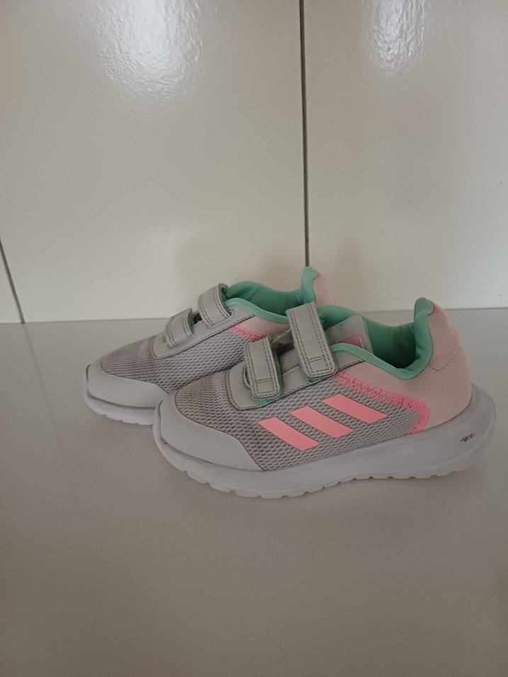 Kız Çocuk Gri Cırt Cırtlı Spor Ayakkabı - Görsel 2