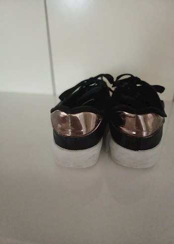 Siyah Minimalist çocuk Spor Ayakkabı - Görsel 2