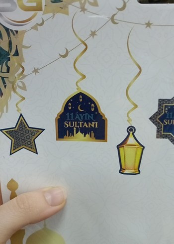Altın Renkli 11 ayın Sultanı Tavan Süsü - Görsel 2