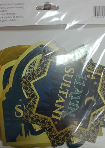 Altın Renkli 11 ayın Sultanı Tavan Süsü - Görsel 4