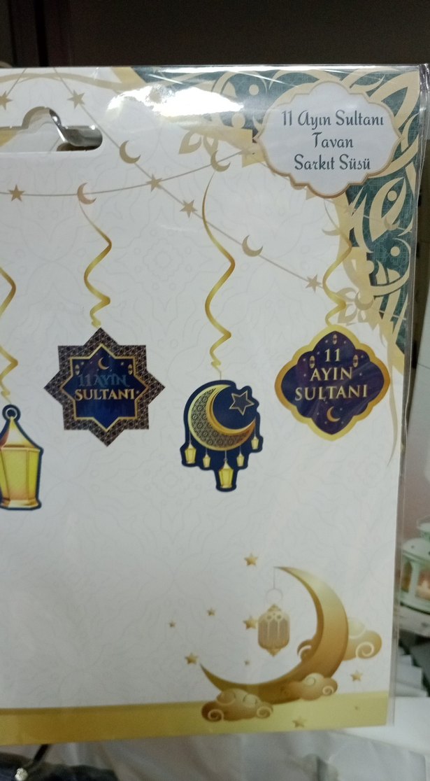 Altın Renkli 11 ayın Sultanı Tavan Süsü - Görsel 3