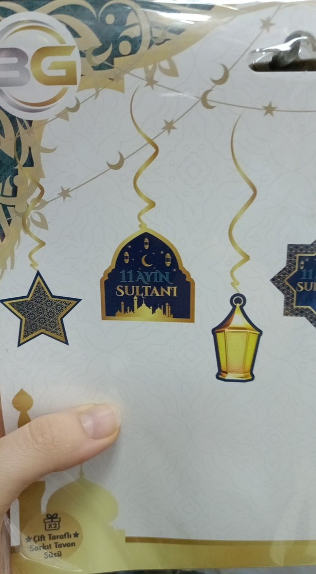 Altın Renkli 11 ayın Sultanı Tavan Süsü - Görsel 2