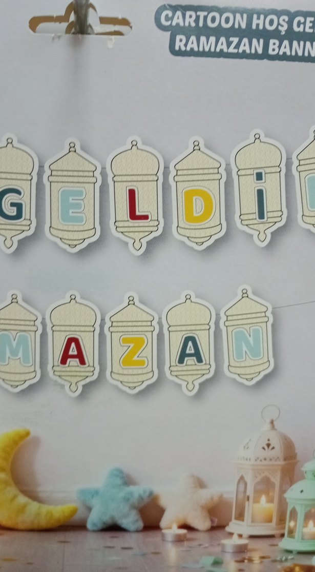Çocuklar için Ramazan Bannerı Çok Renkli - Görsel 3