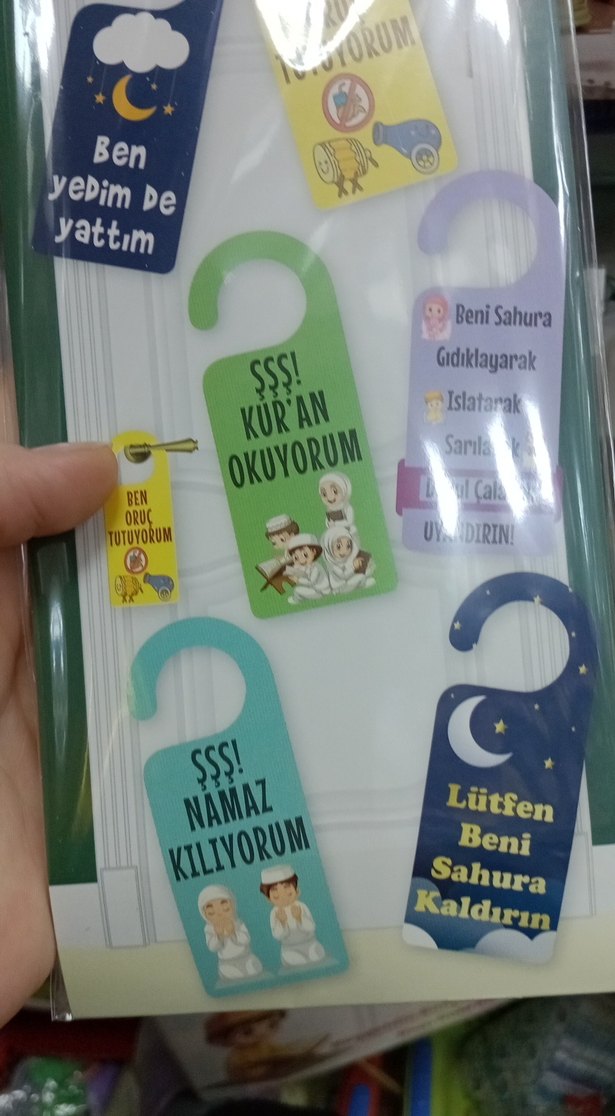 Çocuklar için Kapı Kolu Askısı Seti - Görsel 2