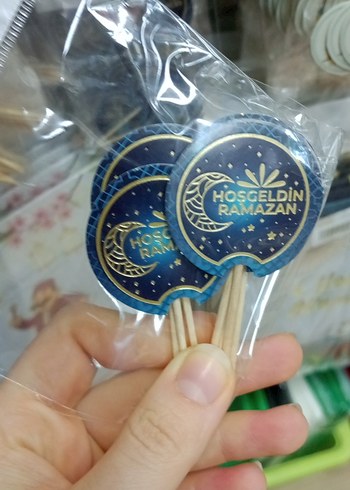 Mavi Parlak Hoşgeldin Ramazan Kürdan - Görsel 2