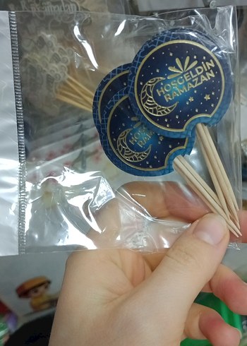 Mavi Parlak Hoşgeldin Ramazan Kürdan - Görsel 6