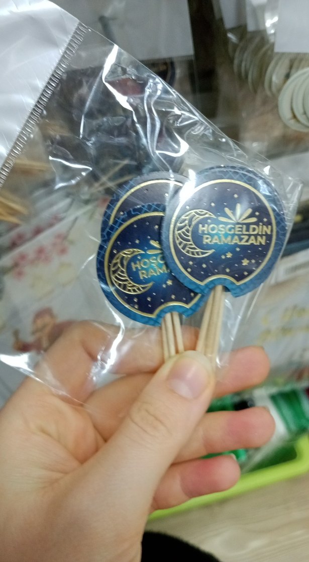 Mavi Parlak Hoşgeldin Ramazan Kürdan - Görsel 3