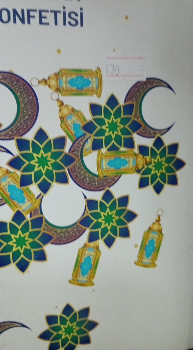 30'lu Ramazan Masa Konfeti Seti - Görsel 4