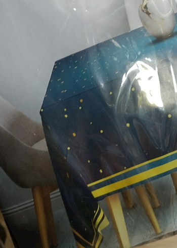 Ramazan lacivert masa örtüsü - Görsel 4