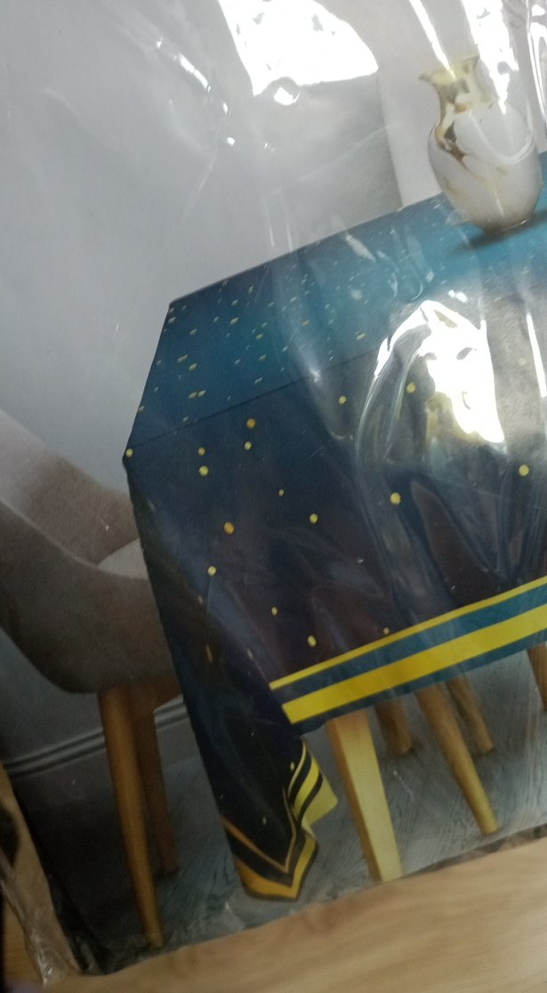 Ramazan lacivert masa örtüsü - Görsel 4