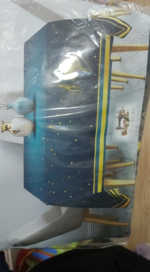 Ramazan lacivert masa örtüsü - Görsel 3