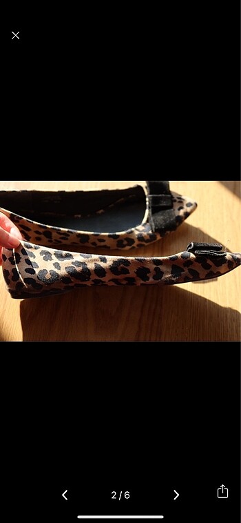 Topshop Topshop Leopar Kadife Babet