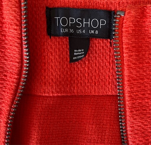36 Beden turuncu Renk Topshop Turuncu Etek