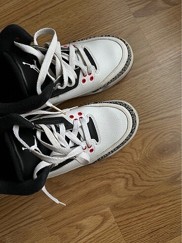 38,5 Beden beyaz Renk Nike Air Jordan 3 Retro Kadın 38.5