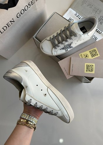 38 Beden Golden Goose Deluxe Beyaz Kadın Spor Ayakkabı