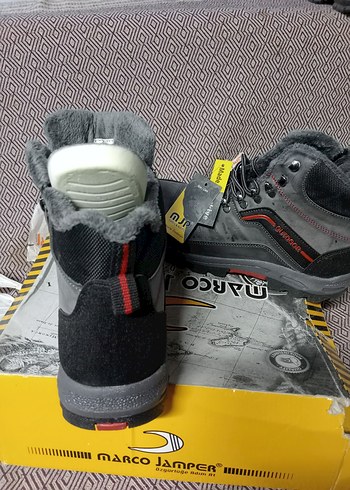 Gri Erkek Outdoor bot fermuarlı kavcuk tabanli - Görsel 3