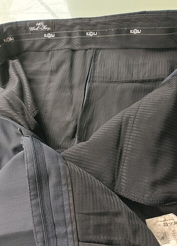 Kiğılı kumaş pantolon - Görsel 3