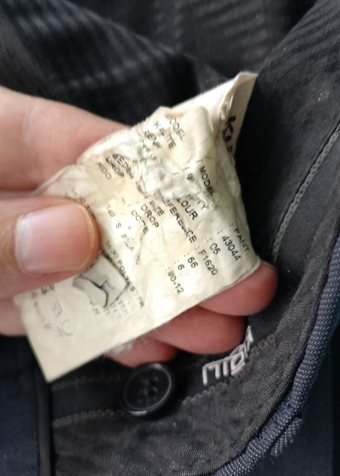 Kiğılı kumaş pantolon - Görsel 2