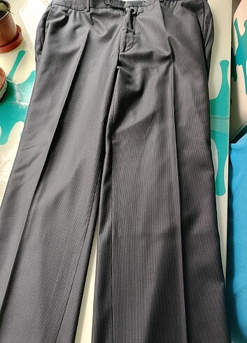 Kiğılı kumaş pantolon - Görsel 4