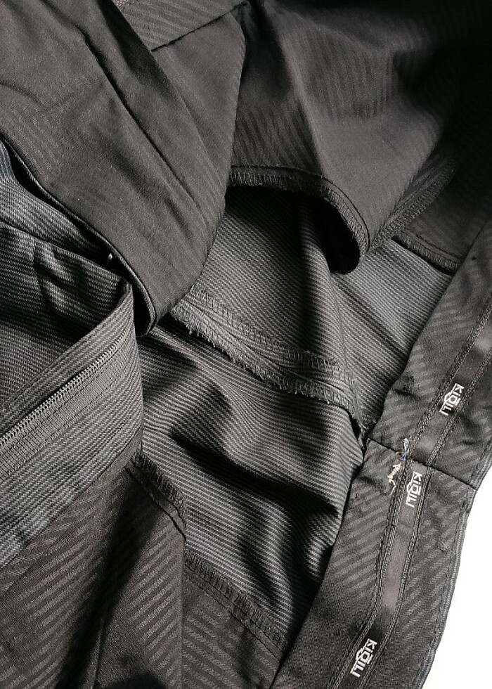 Kiğılı kumaş pantolon - Görsel 3