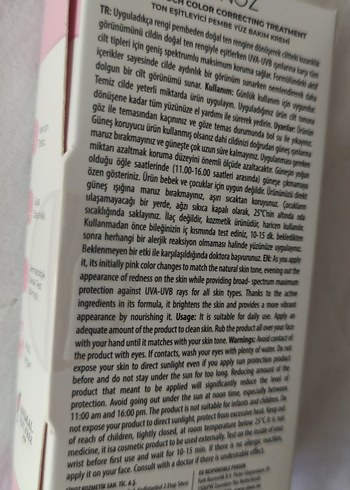 Diğer Sinoz Pink Touch Renk Düzeltici SPF 50 Güneş Kremi