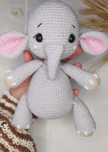 Amigurumi fil zürafa