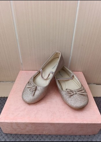 Kız Çocuk simli Fiyonk Detaylı Babet - Görsel 2