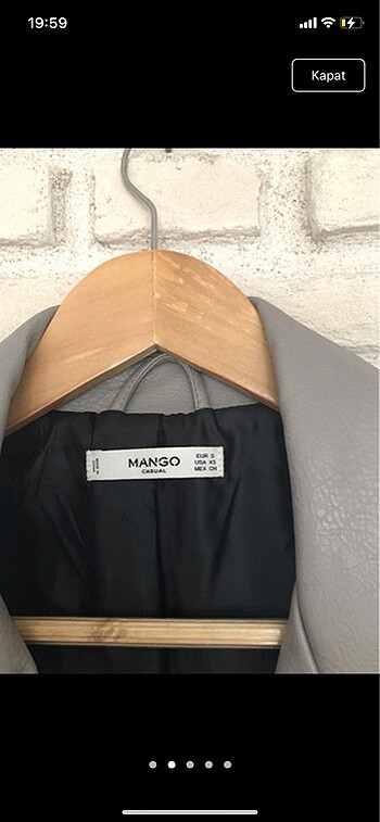 Mango Mango deri ceket