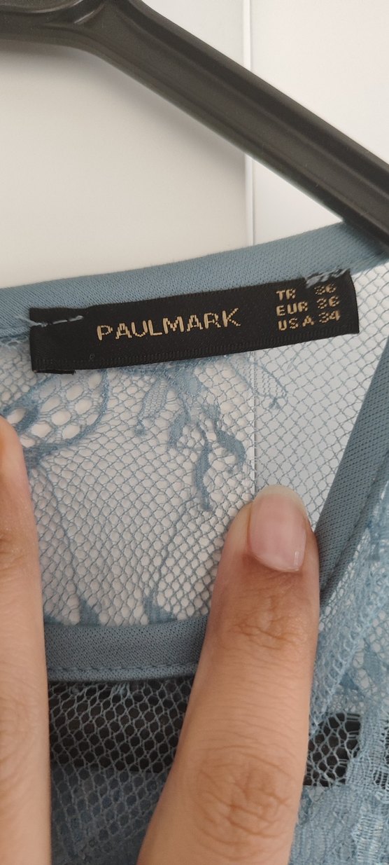 paulmark dantel elbise - Görsel 4