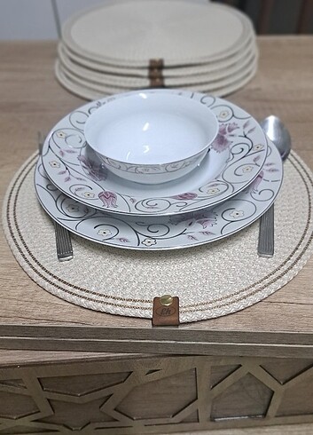 English Home 6LI AMERİKAN SERVİS TABAK ALTLIĞİ