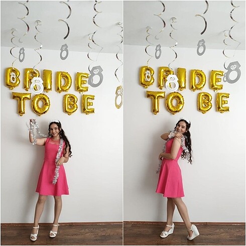 Pembe kısa elbise