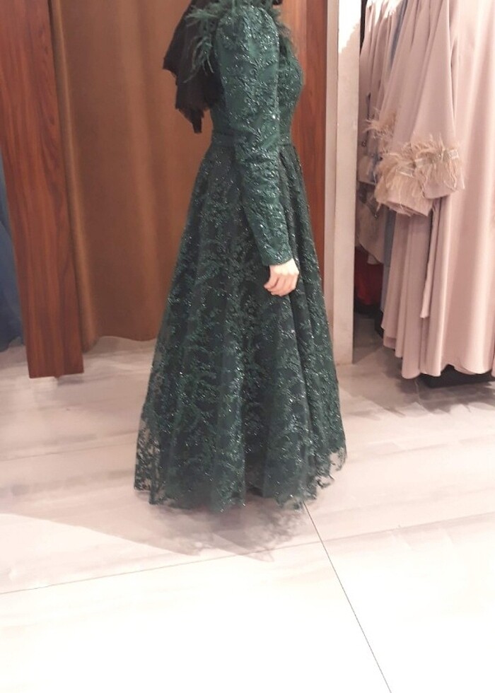 Bien life güpürlü tesettür abiye - Görsel 2