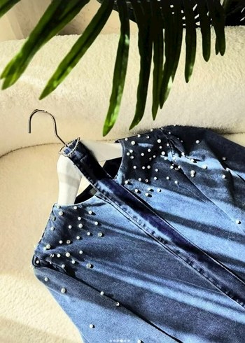 Fera inci Detay Kot Elbise (koyu mavi) Beden:36/38 - Görsel 2